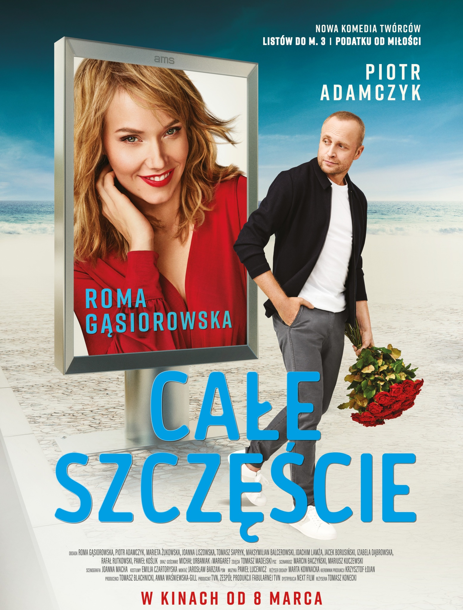 Roma Gąsiorowska I Piotr Adamczyk Na Plakacie Komedii Całe Szczęście